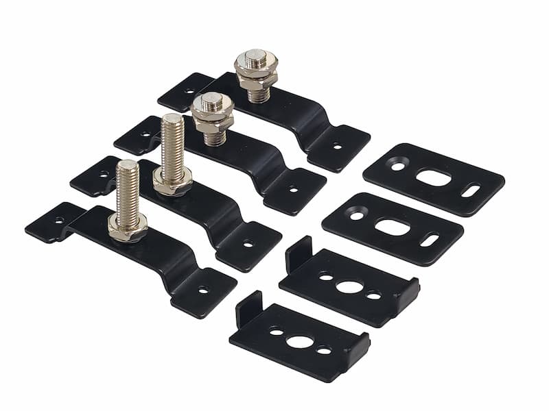 Hardware kit for fixing slim profile door