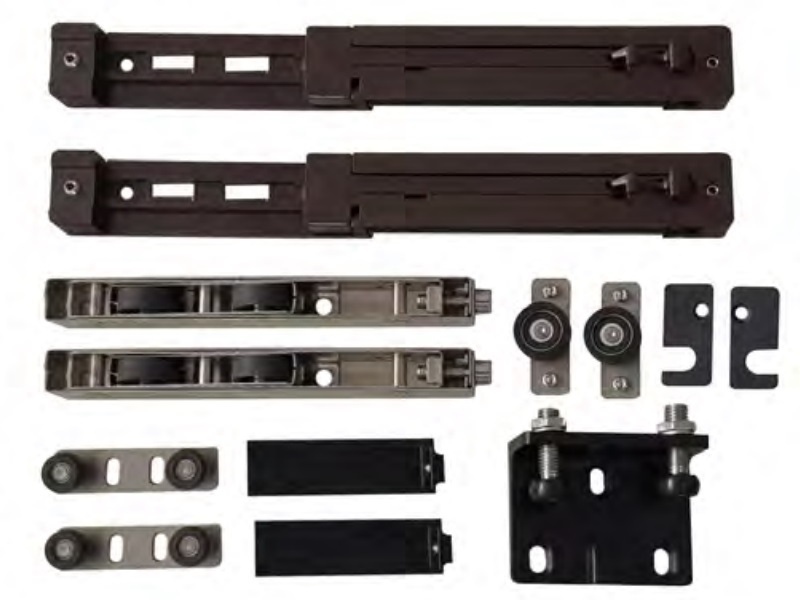 Soft Close Roller-hiden Sliding framed Door System Hardware and Tracks