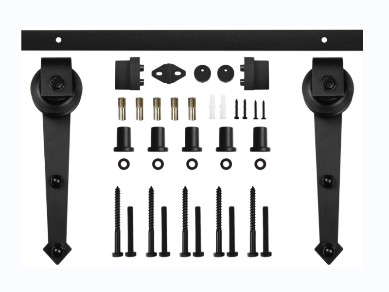 Barn door hardware kit