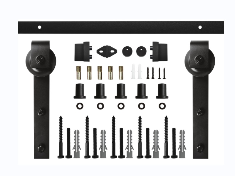 Sliding barn door hardware and accessories