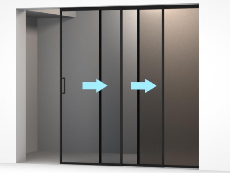 Magnetic Levitation Intelligent sliding System for 2 Doors