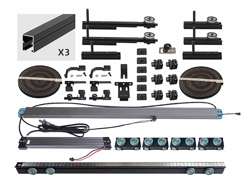Magnetic Levitation Intelligent sliding System for 3 Doors