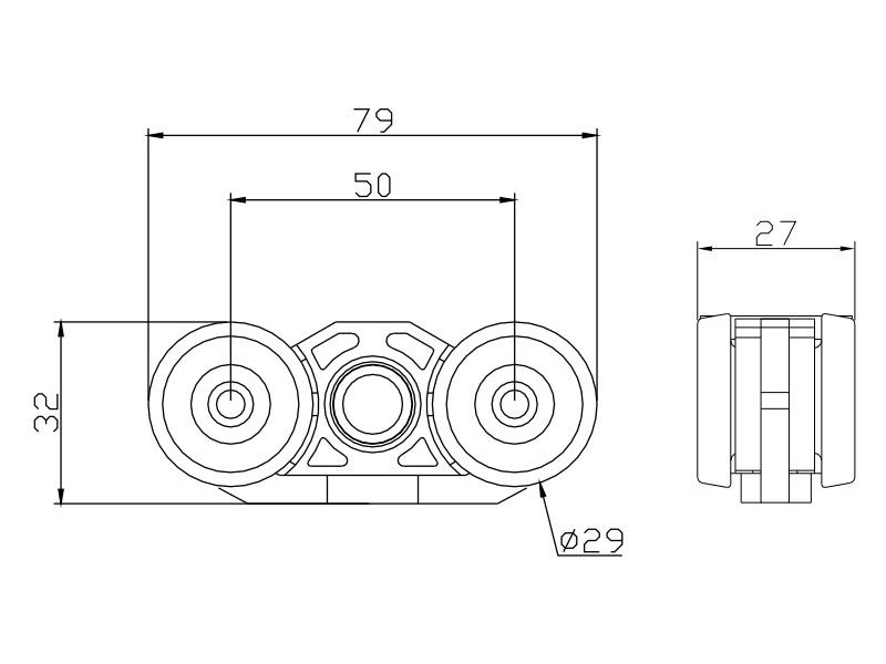 Durable quiet & smooth sliding door roller