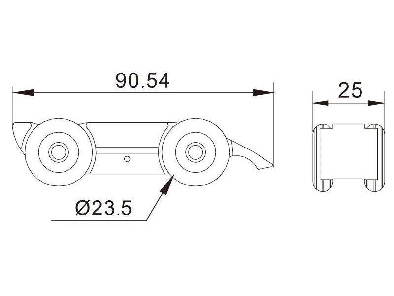 Long lasting zinc alloy material sliding door roller for glass door