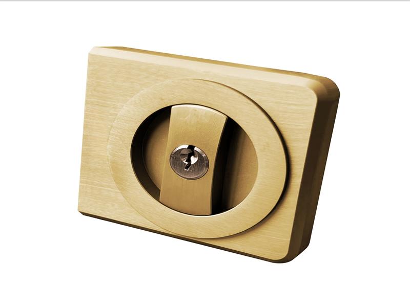 Gold color  sliding door lock