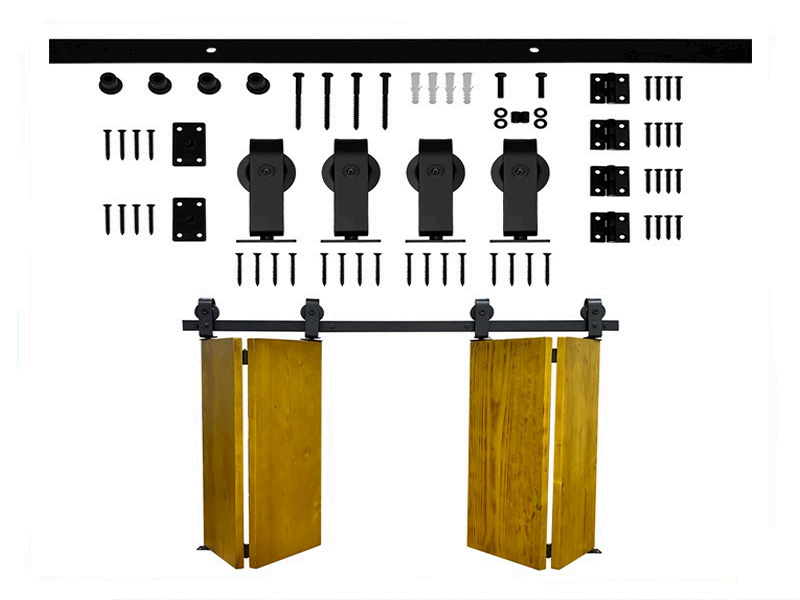 Quad-Fold Sliding Barn Door