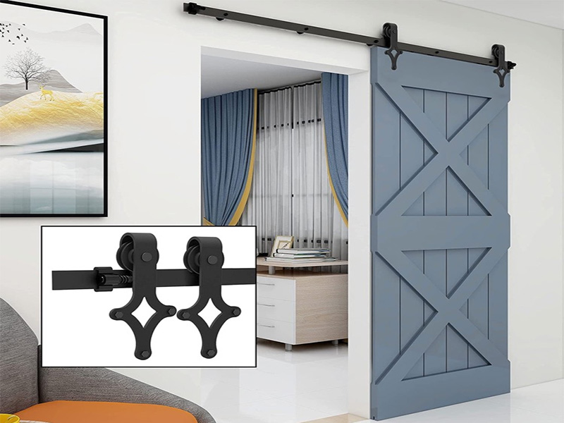 MRD- T034 BARN DOOR HARDWARE KIT (RHOMBUS SHAPE)