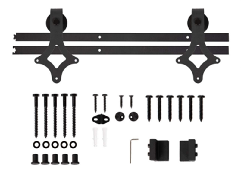 MRD- M052 MINI CABINET BARN DOOR HARDWARE KIT (RHOMBUS)