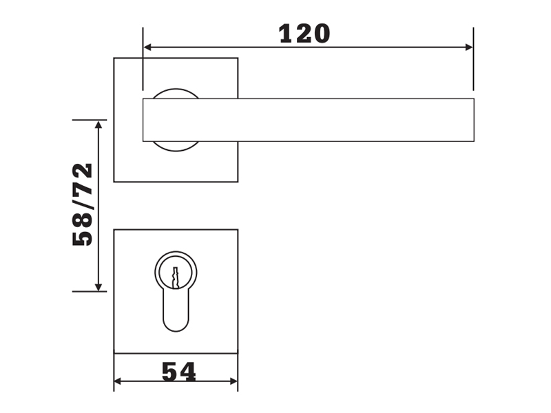 Stainless steel split lock