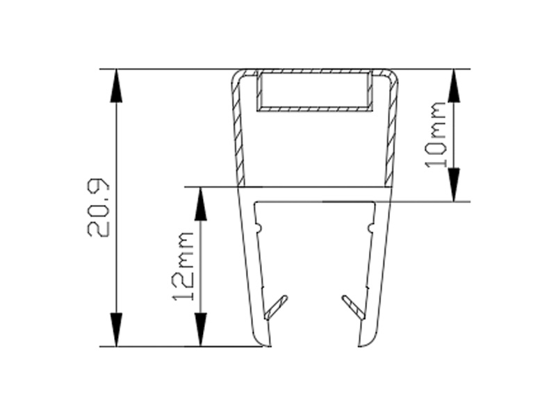 Magnetic Sealing Tape for Shower Rooms
