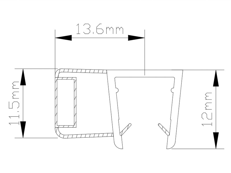 Magnetic Sealing Adhesive for Shower Enclosures