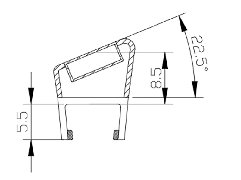 Shower Enclosure Magnetic Sealing Strip