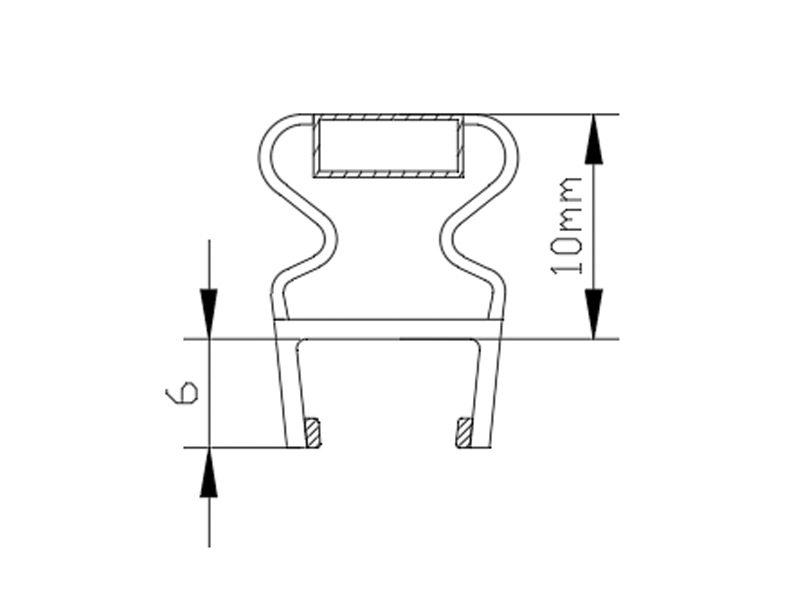 Magnetic Silicone Sealing Gasket for Shower Doors