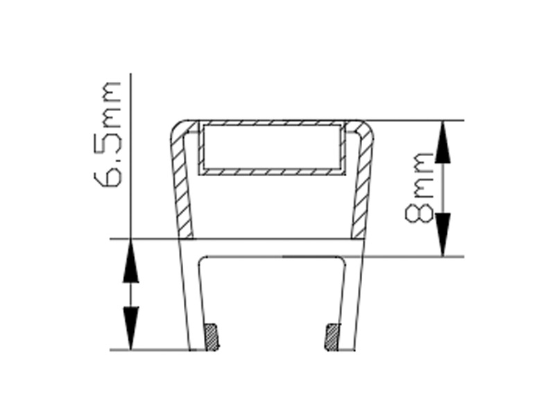 Magnetic Sealing Strip for Shower Glass