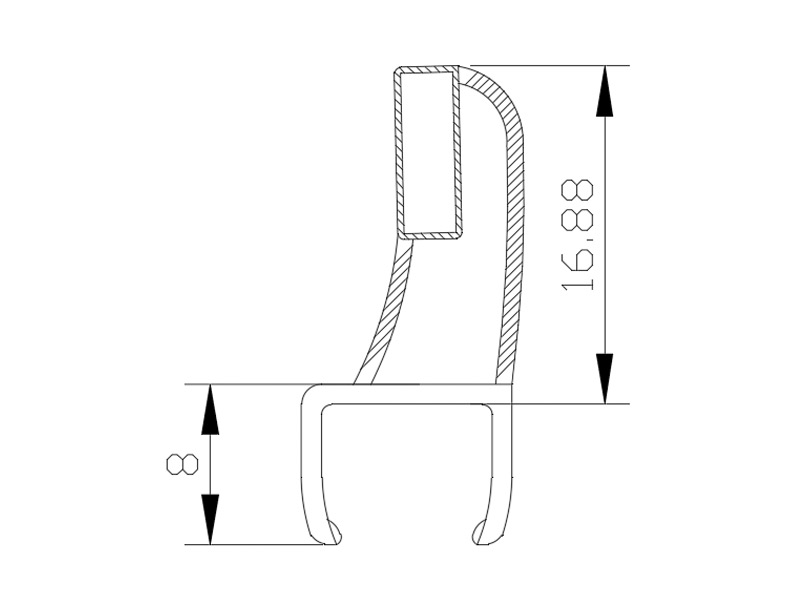 Magnetic Sealing Strip for Shower Glass