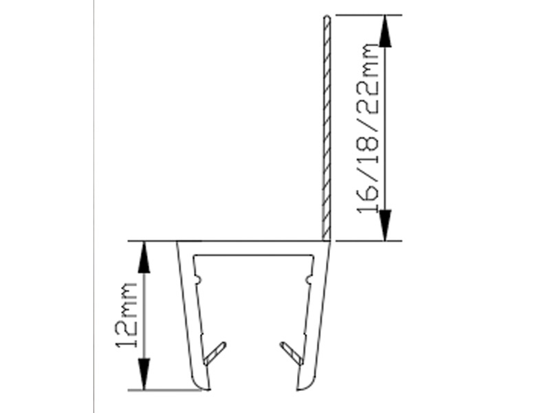Shower Door Side Waterproof Gasket